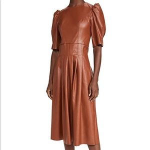 En Saison - Leather MIDI Dress